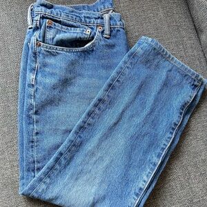Levi's Classic Blue Jeans with Brown Label